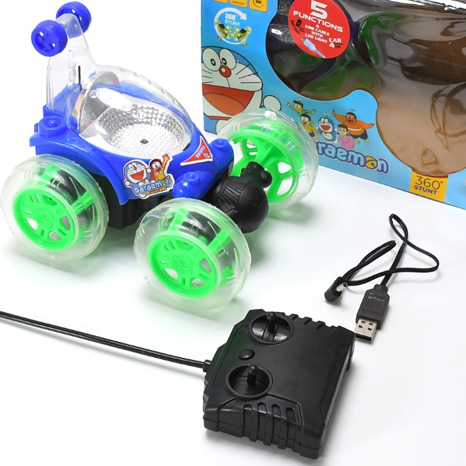 Remote control stunt car with 3D lights Remote control stunt car with 3D lights